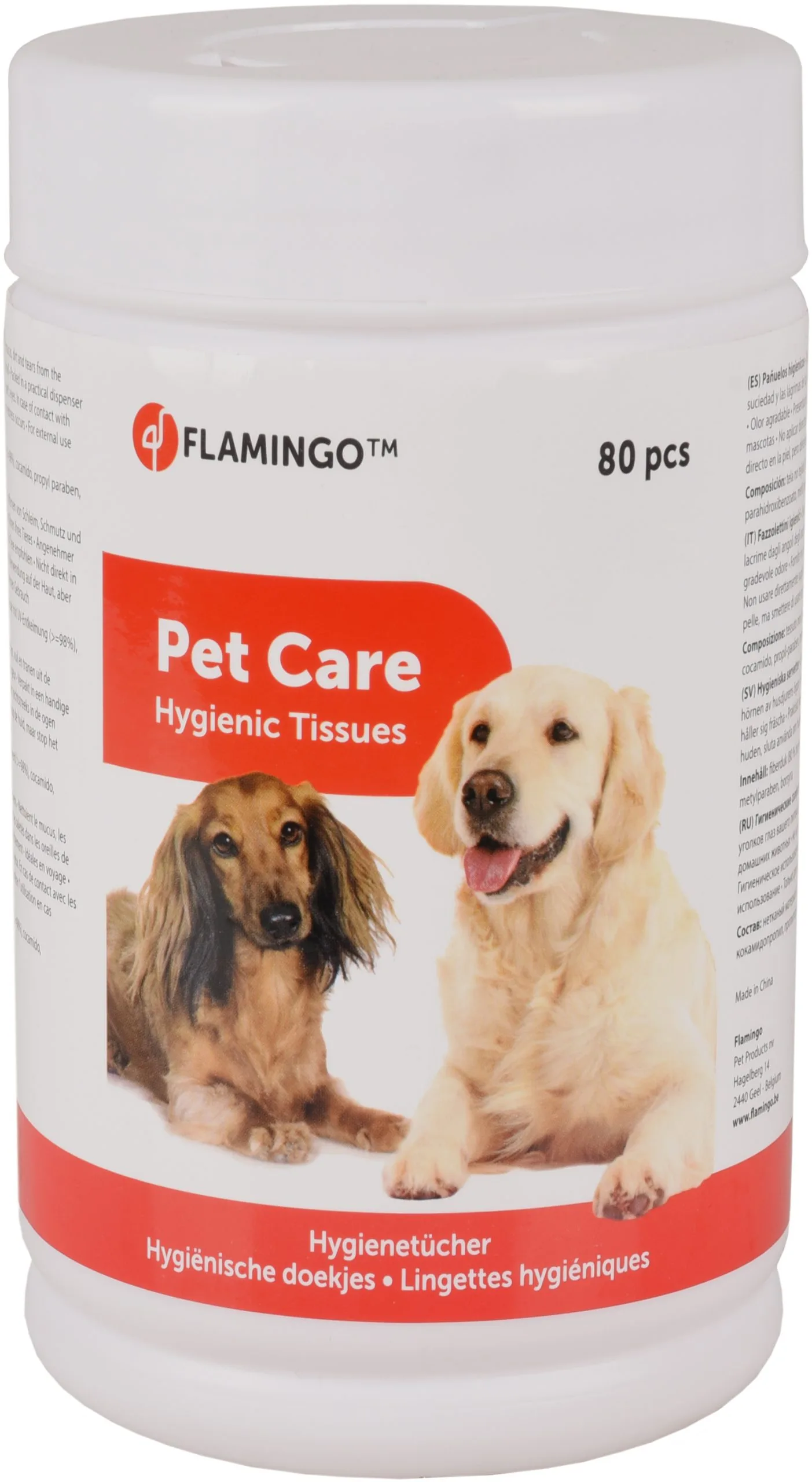 Flamingo Lingettes Yeux-Oreilles 80pcs 4 Flamingo Lingettes Yeux-Oreilles 80pcs – Image 2