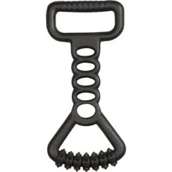 Flamingo Jouet Chien Gladiator à Tirer En Caoutchouc Noir 19x13x3,5cm