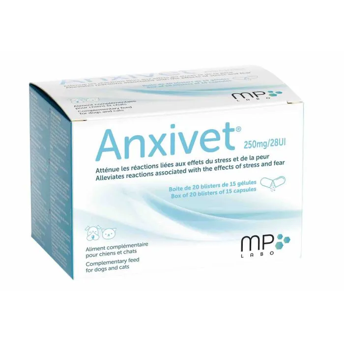 MP LABO Anxivet 300 Gélules 250mg/28UI 3 MP LABO Anxivet 300 Gélules 250mg/28UI