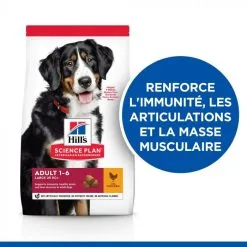 Hill's Science Plan Adult Croquettes Pour Grand Chien Au Poulet 12 Hill's Science Plan Adult Croquettes Pour Grand Chien Au Poulet -ROYAL CANIN Soldes 52742121109 2 science plan chien adulte large croquettes poulet 1 1