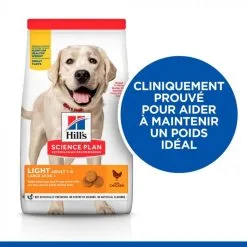 Hill's Science Plan Adult Light Croquettes Pour Grand Chien Au Poulet 12 Hill's Science Plan Adult Light Croquettes Pour Grand Chien Au Poulet -ROYAL CANIN Soldes 52742296005 2 science plan chien adulte large light croquettes poulet