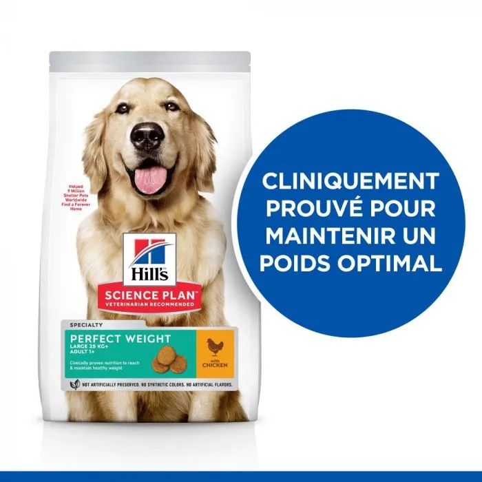 Hill's Science Plan Adult Perfect Weight Croquettes Pour Grand Chien Au Poulet 5 Hill's Science Plan Adult Perfect Weight Croquettes Pour Grand Chien Au Poulet – Image 3