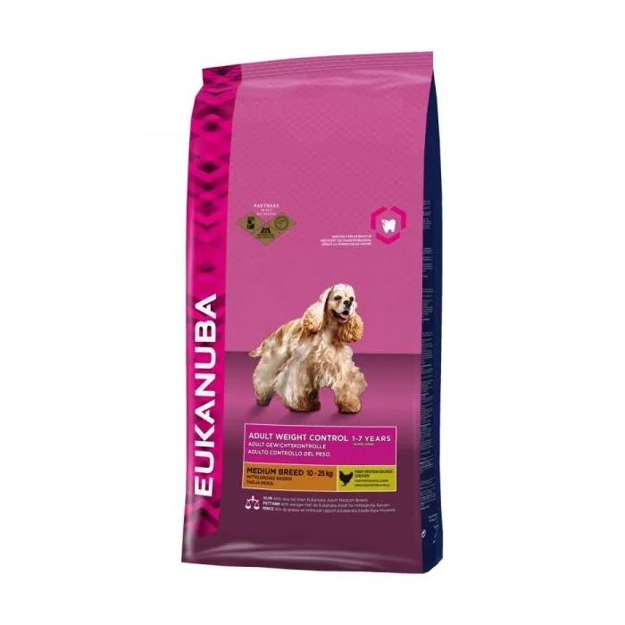 Eukanuba Adult Weight Control Medium Breed Pour Chien 2,3kg 3 Eukanuba Adult Weight Control Medium Breed Pour Chien 2,3kg
