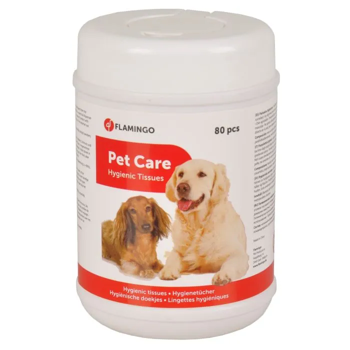 Flamingo Lingettes Yeux-Oreilles 80pcs 3 Flamingo Lingettes Yeux-Oreilles 80pcs