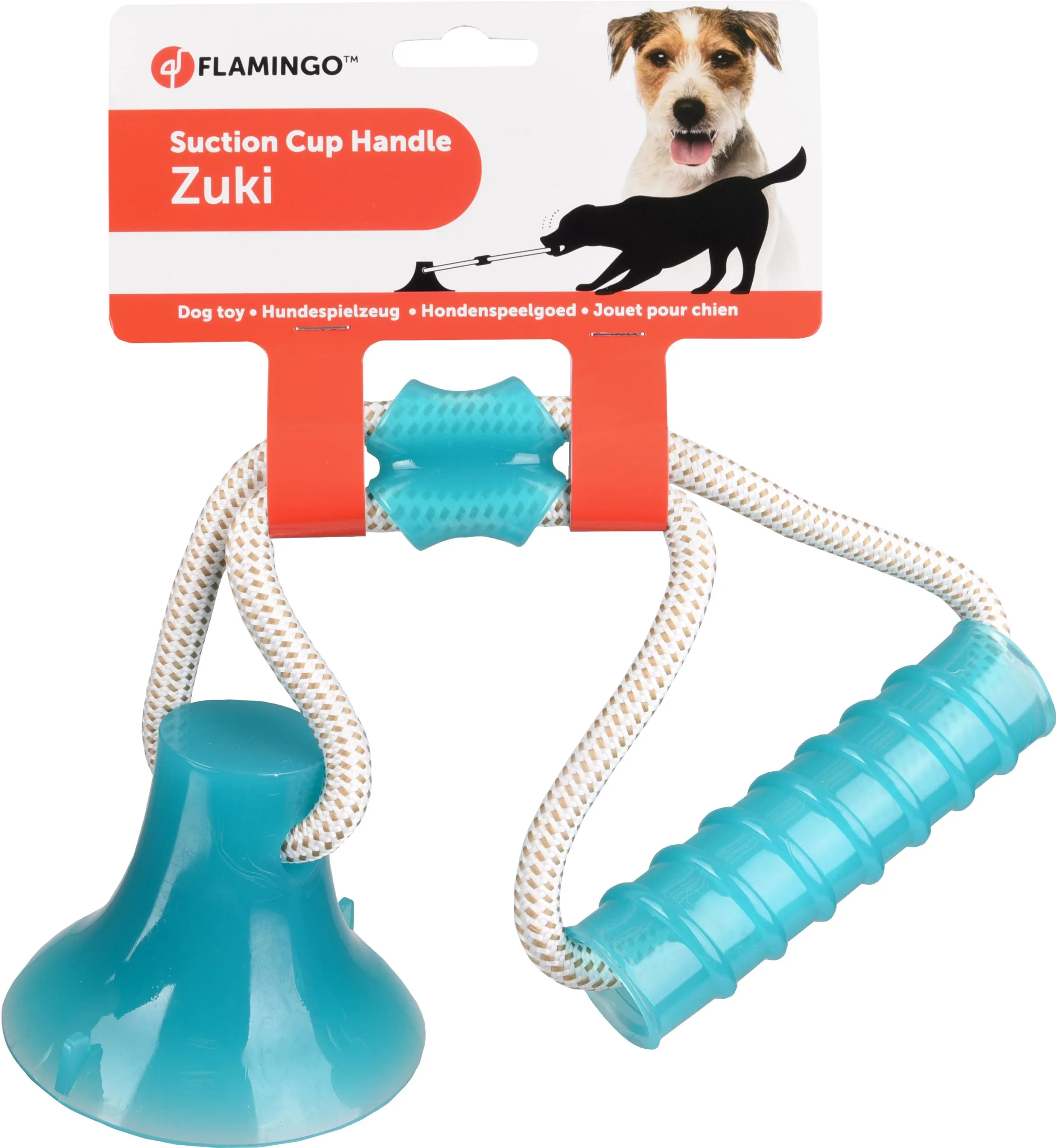 Flamingo Jouet Chien Tpr Zuki Poignée Avec Ventouse Vert 4 Flamingo Jouet Chien Tpr Zuki Poignée Avec Ventouse Vert – Image 2