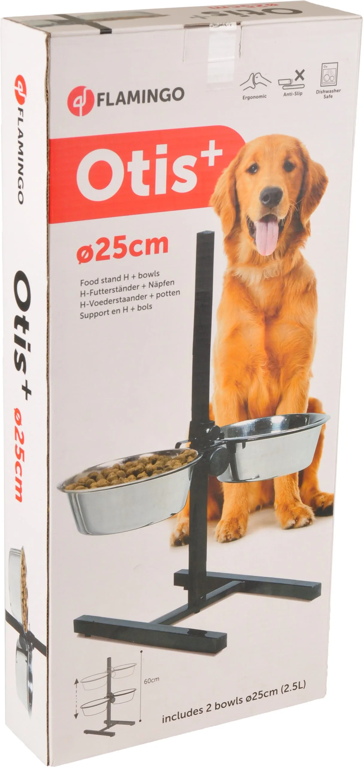 Flamingo Gamelle Support En H Avec 2 Ecuelles Otis 2x25cm 2,5l 4 Flamingo Gamelle Support En H Avec 2 Ecuelles Otis 2x25cm 2,5l – Image 2