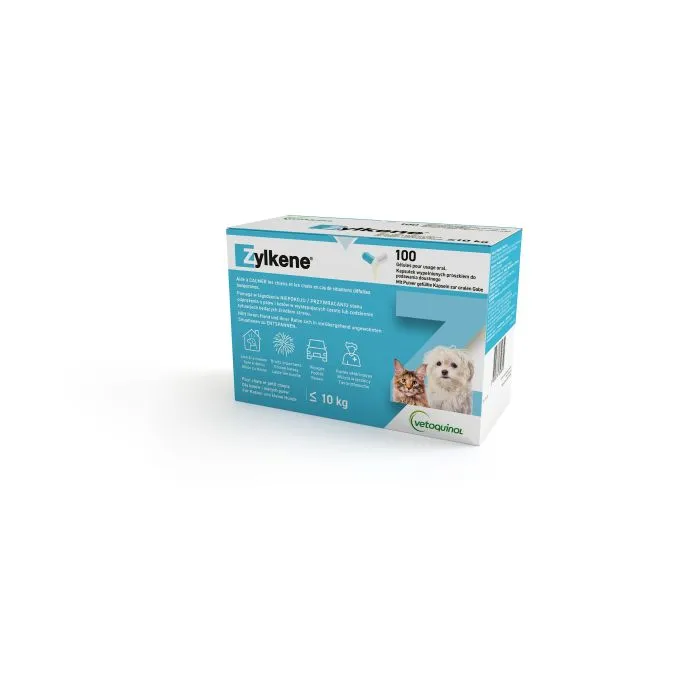 ZYLKENE 75MG (CHATS ET CHIENS DE MOINS DE 10KG) 100 GÉLULES 3 ZYLKENE 75MG (CHATS ET CHIENS DE MOINS DE 10KG) 100 GÉLULES