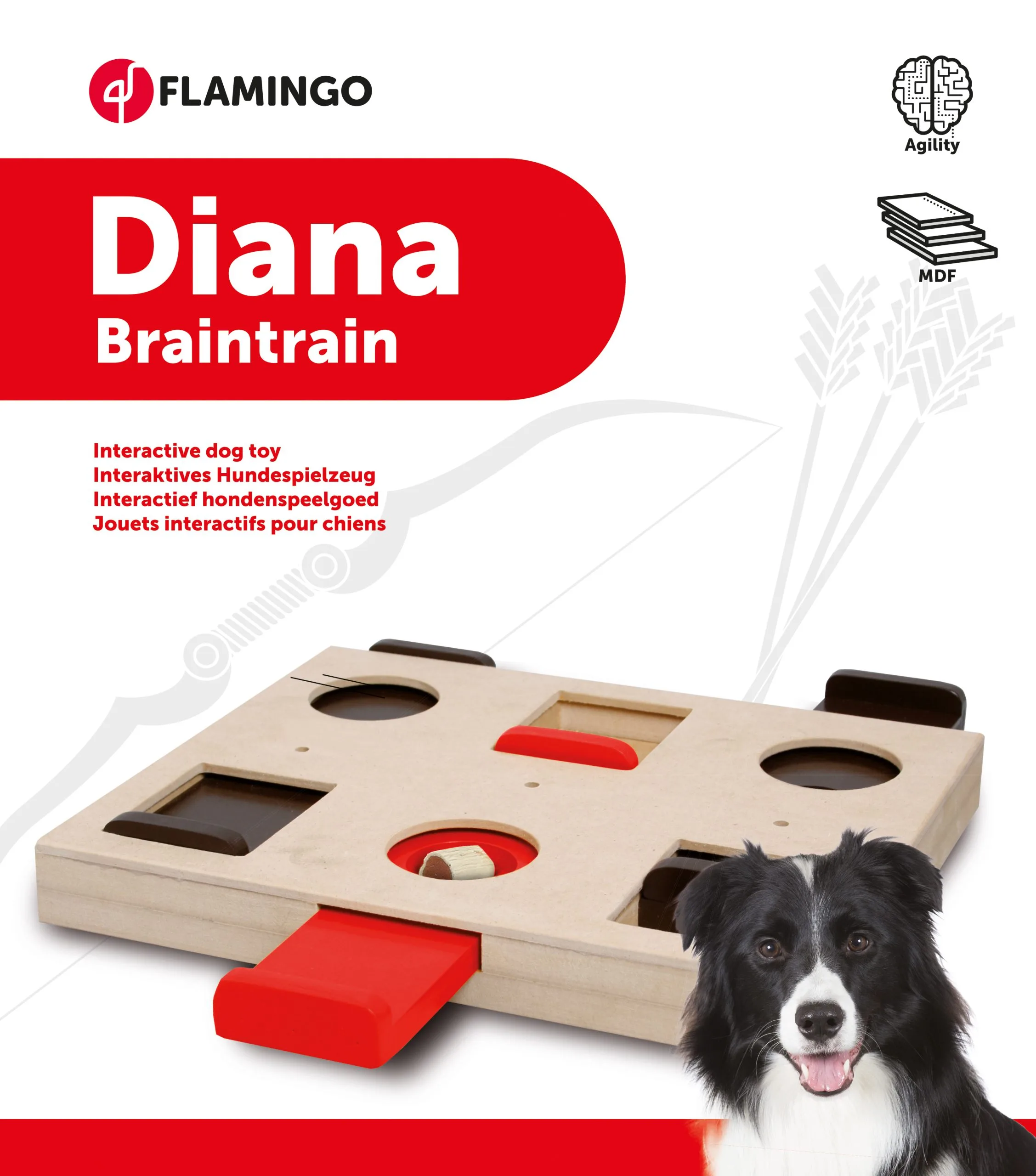 Flamingo Jouet Chien Wooden Brain Train Diana-26x29,5cm 4 Flamingo Jouet Chien Wooden Brain Train Diana-26x29,5cm – Image 2