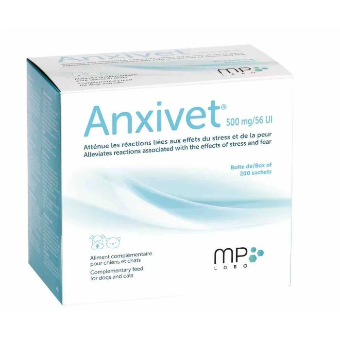 MP LABO ANXIVET 200 SACHETS 500MG/56UI 3 MP LABO ANXIVET 200 SACHETS 500MG/56UI