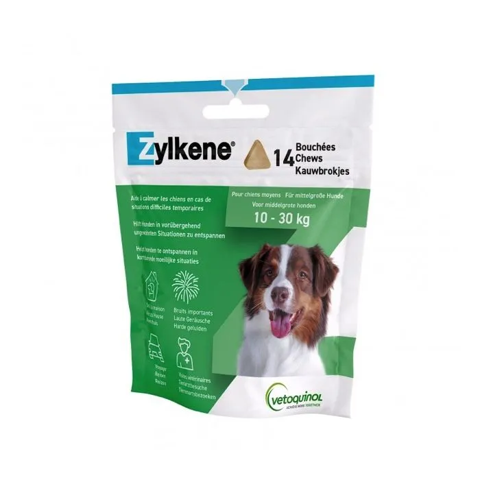 Zylkene Zylkène Chew 225mg Chien De 10 à 30Kg - 14 Bouchées 3 Zylkene Zylkène Chew 225mg Chien De 10 à 30Kg - 14 Bouchées