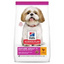 Hill's Science Plan Mature Adult Small & Mini Croquettes Pour Petit Chien Sénior Au Poulet 1,5 Kg