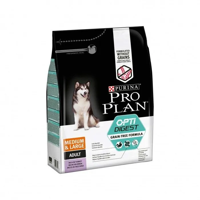 Purina Pro Plan Adult Medium & Large OptiDigest Grain Free Sans Céréales 4 Purina Pro Plan Adult Medium & Large OptiDigest Grain Free Sans Céréales – Image 2